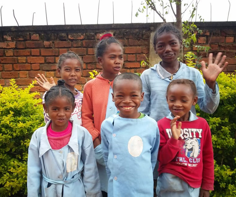 les enfants remercient